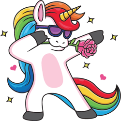 funny unicorn valentine svg, valentine svg, dabbing unicorn svg, unicorn svg