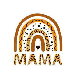 mama leopard rainbow svg, mothers day svg, mom svg, mama svg, rainbow svg