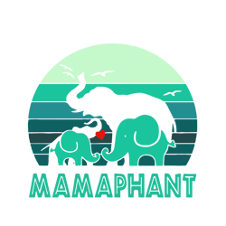 mamaphant cute elephant svg, mothers day svg, elephant svg, elephant mom svg