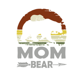 mom bear vintage svg, mothers day svg, mom svg, mom svg, mom bear svg
