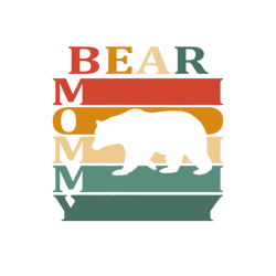 mommy bear vintage svg, mothers day svg, mom svg, mommy svg
