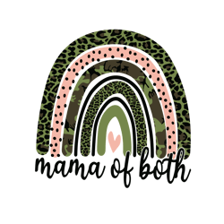 rainbow mama of both svg, mothers day svg, mom svg, mama svg, rainbow svg