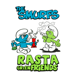 the smurfs rasta green friends svg, trending svg, the smurfs svg clipart, silhouette svg, cricut svg files