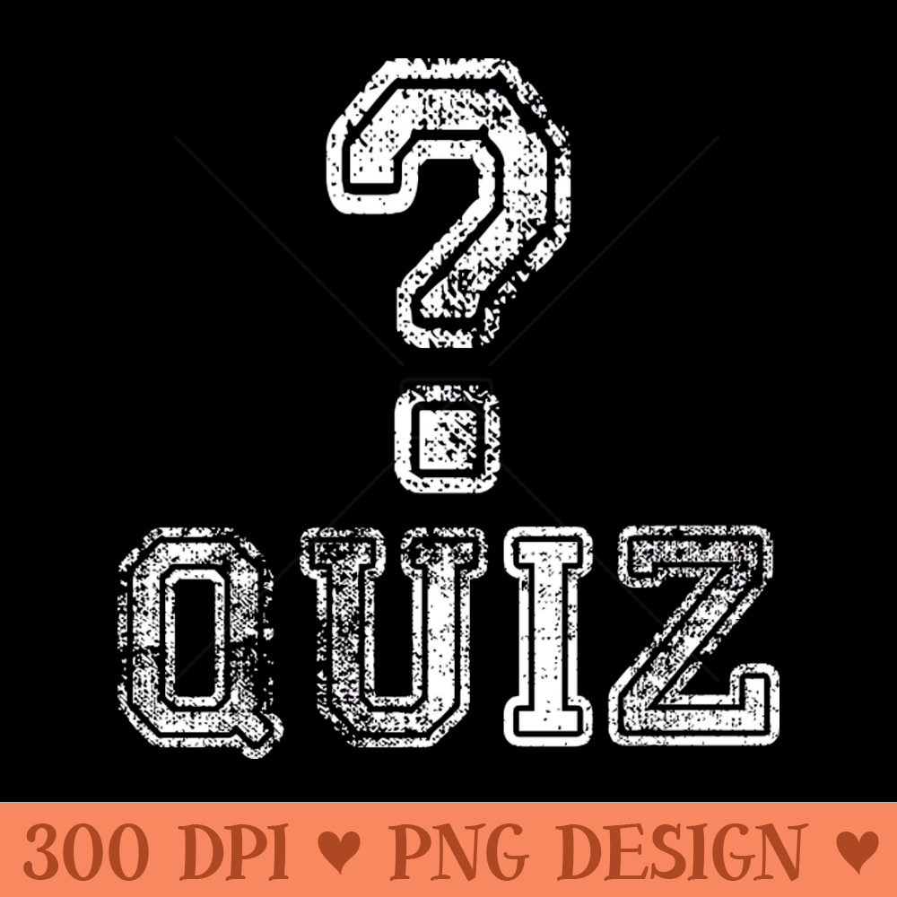 Quiz test - PNG Designs - Variety