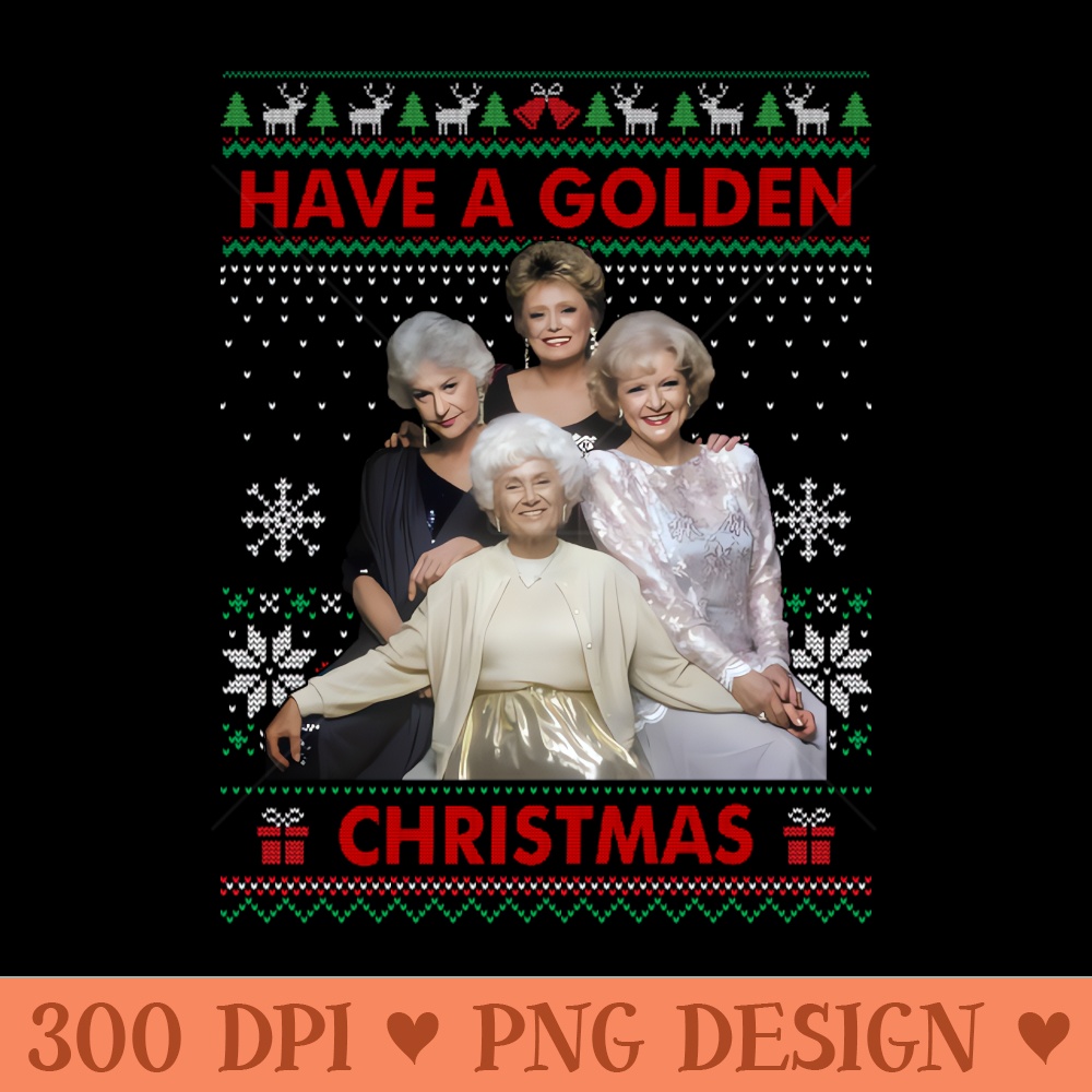 Funny vintage golden Christmas - PNG Downloadable Resources - Flexibility