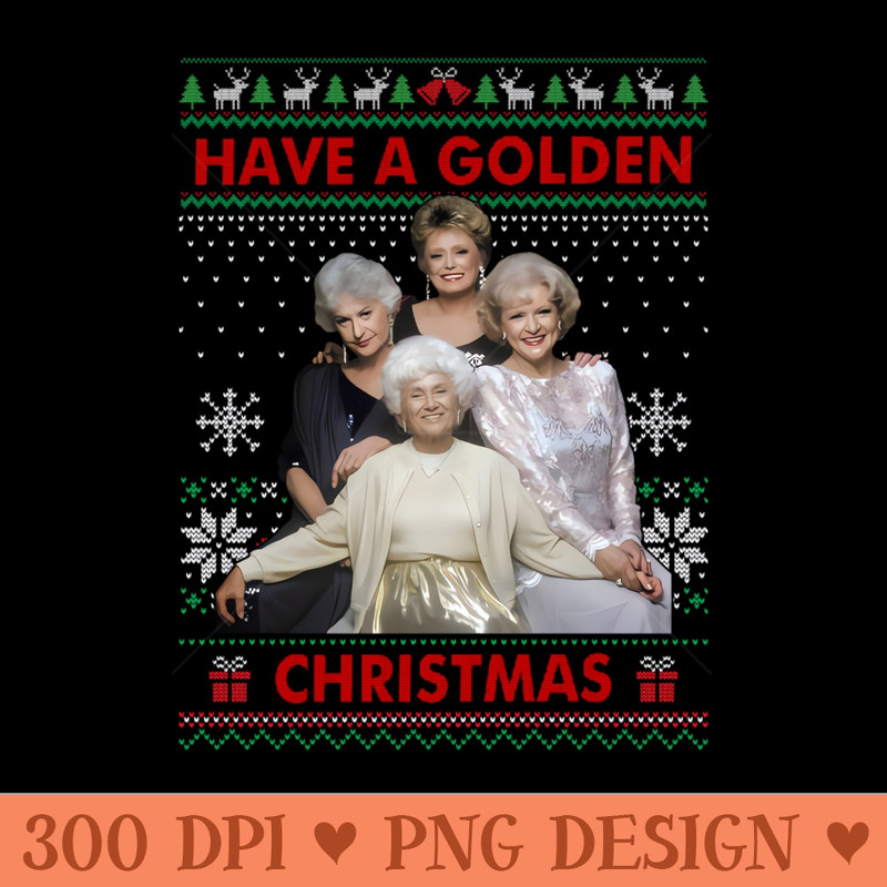 Funny vintage golden Christmas - PNG Downloadable Resources - Flexibility