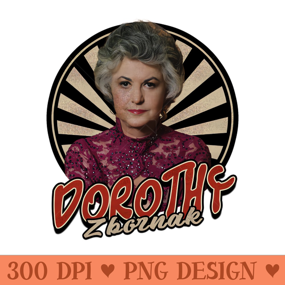 Vintage Circle Dorothy Zbornak - Digital PNG Art - Good Value