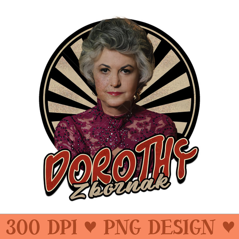 Vintage Circle Dorothy Zbornak - Digital PNG Art - Good Value