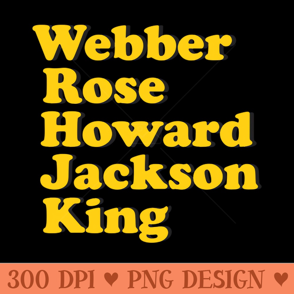 Fab 5 Basketball - PNG Illustrations - Popularity