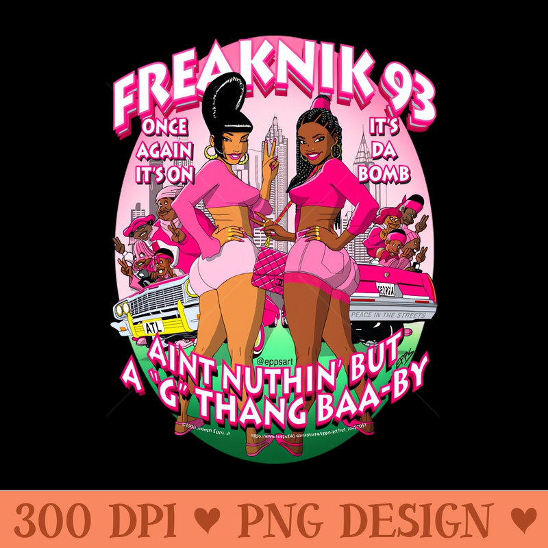 Freaknik 1993 G Thang Pink Colorway - PNG Download Store - Flexibility