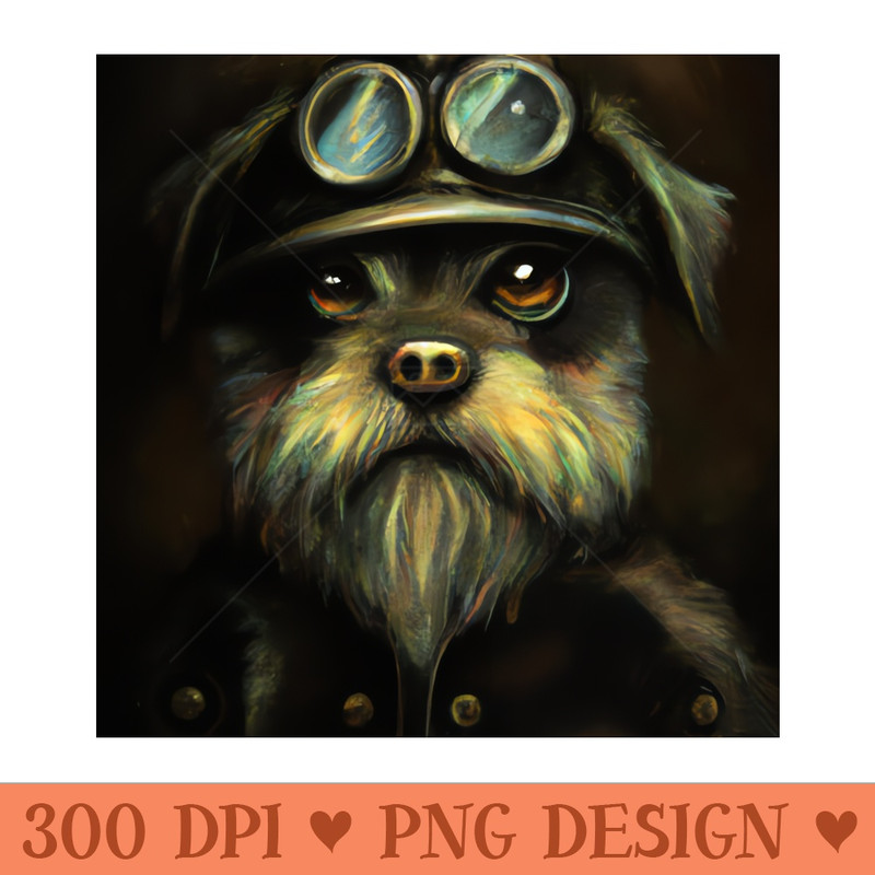 Steampunk Dog portrait - High-Quality PNG Download - Good Value