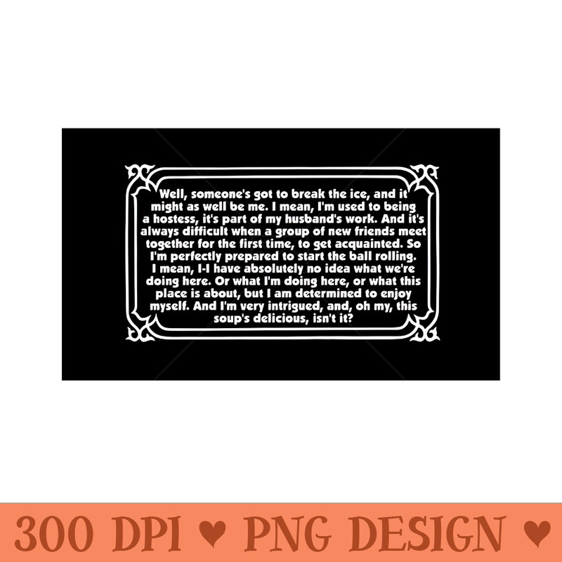 Clue Segue Card Peacock Rant - Digital PNG Graphics - High Quality 300 DPI