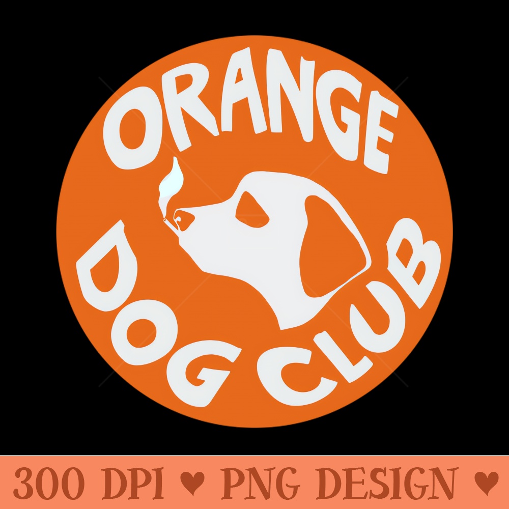 Orange Dog Club Logo - Digital PNG Graphics - Latest Updates
