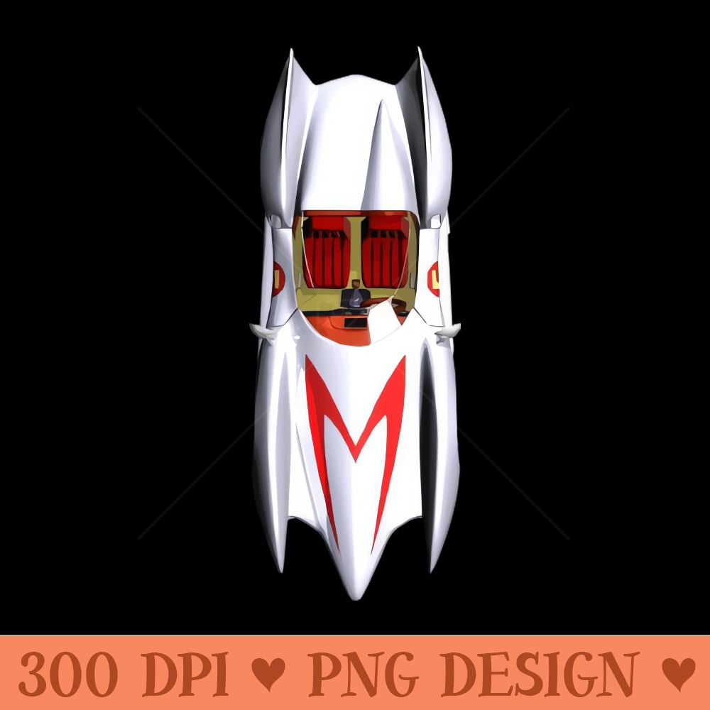 Speed Racer Mach 5 Car Top Vintage Retro Clean - PNG Image Downloads - Latest Updates