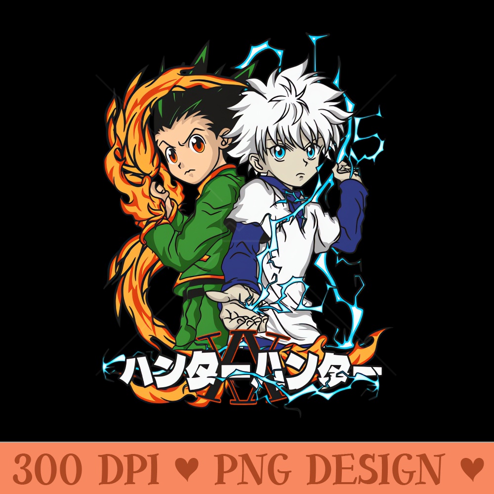 gon and killua - PNG Download Bundle - Good Value
