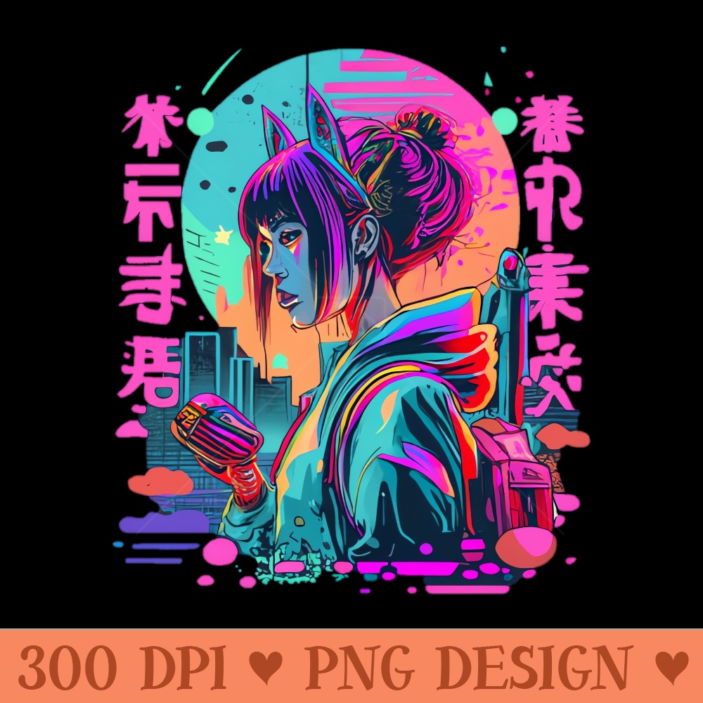 Neon Asian - PNG Download Library - Customer Support