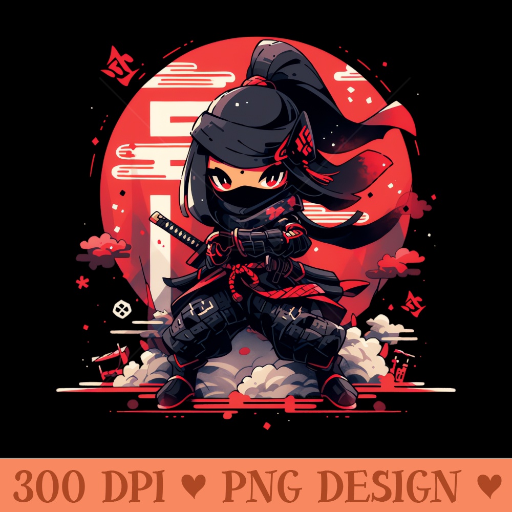 Kunoichi ninja girl - PNG Printables - Variety
