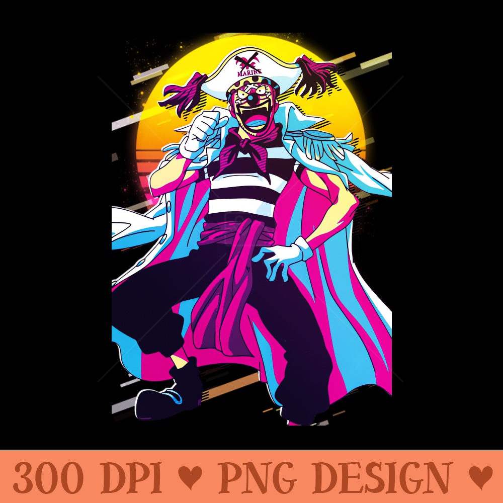 ONE PIECE Buggy - PNG Downloadable Resources - Professional Design
