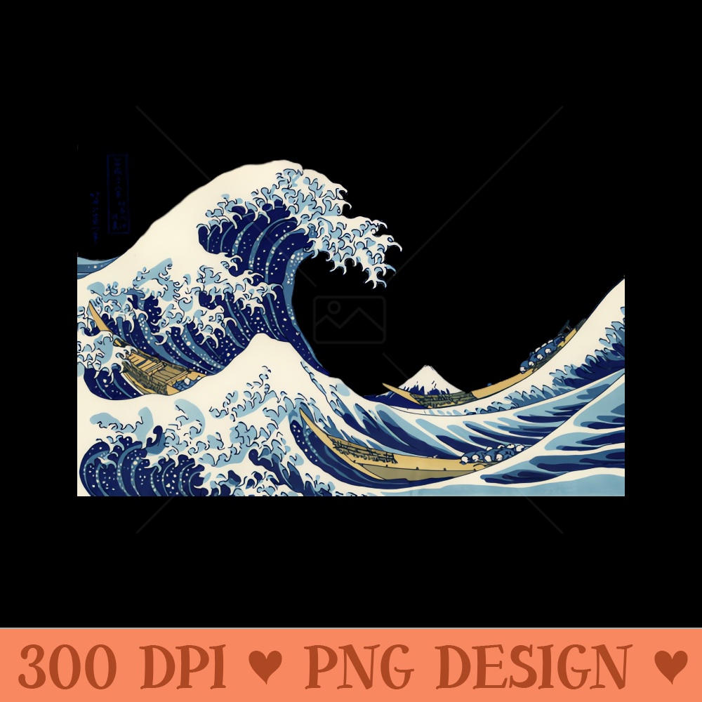 The Great Wave off Kanagawa - High-Quality PNG Download - Professional Design