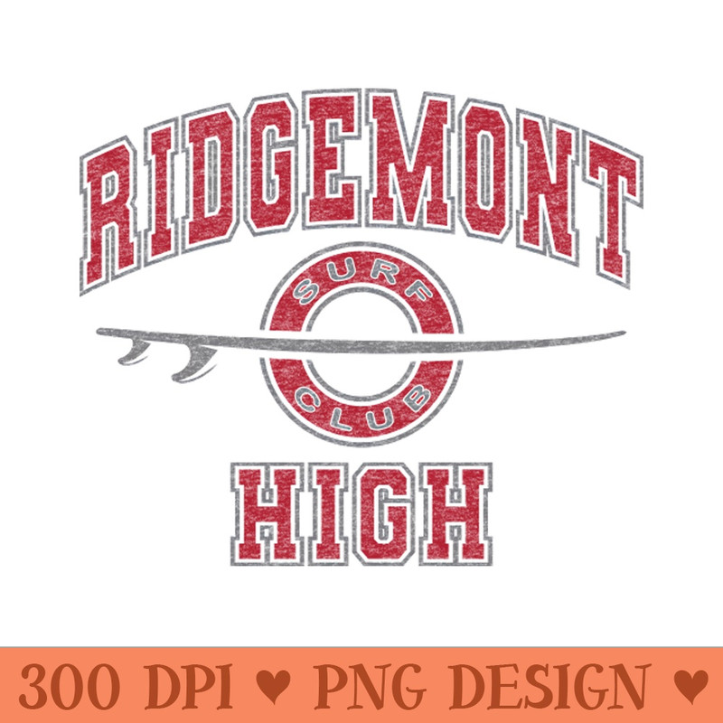 Ridgemont High Surf Club - Digital PNG Art - Flexibility