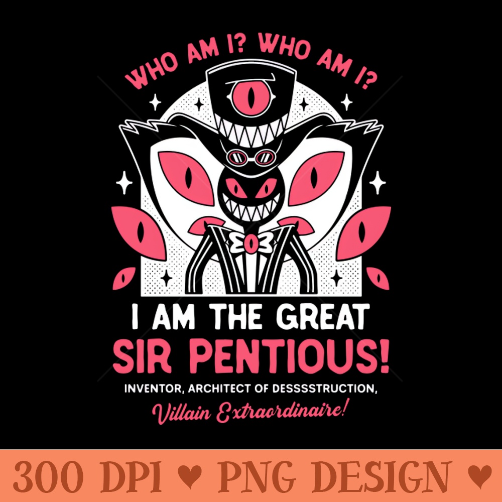 The Great Sir Pentious Emblem - Vector PNG Download - High Quality 300 DPI