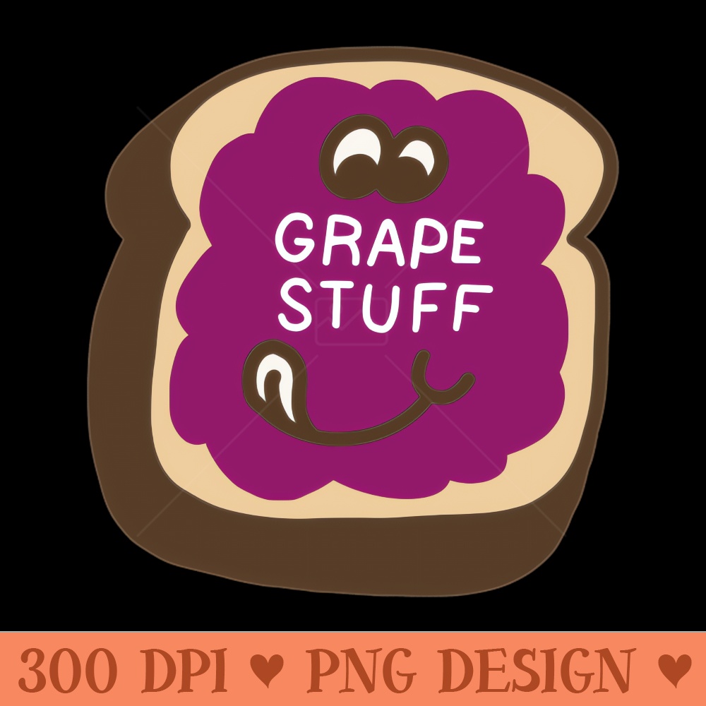 Grape Stuff Punny Retro Scratch N Sniff Sticker - PNG Download Store - Unique