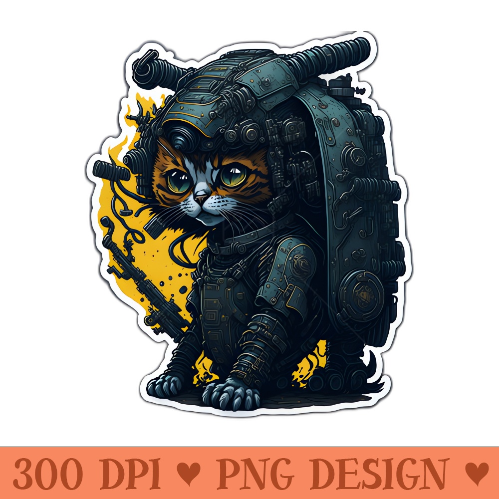 Mecha Cat019 - PNG Designs - Unique