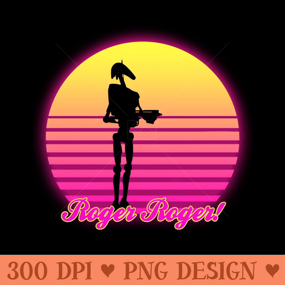 Retro Roger - Sublimation PNG Designs - Unique