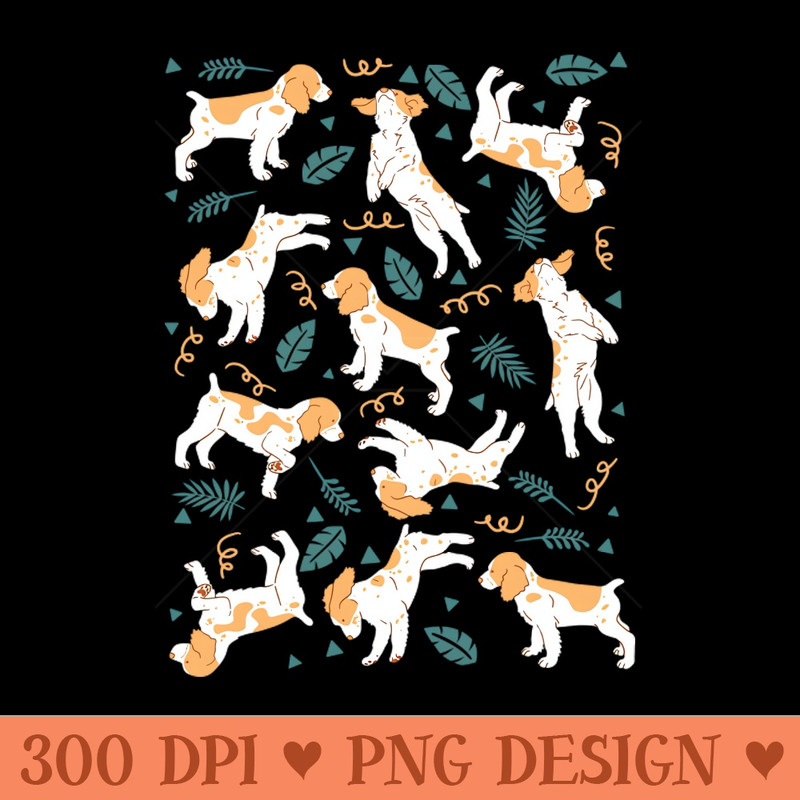 Brittany Spaniel Puppies - Digital PNG Download - Popularity