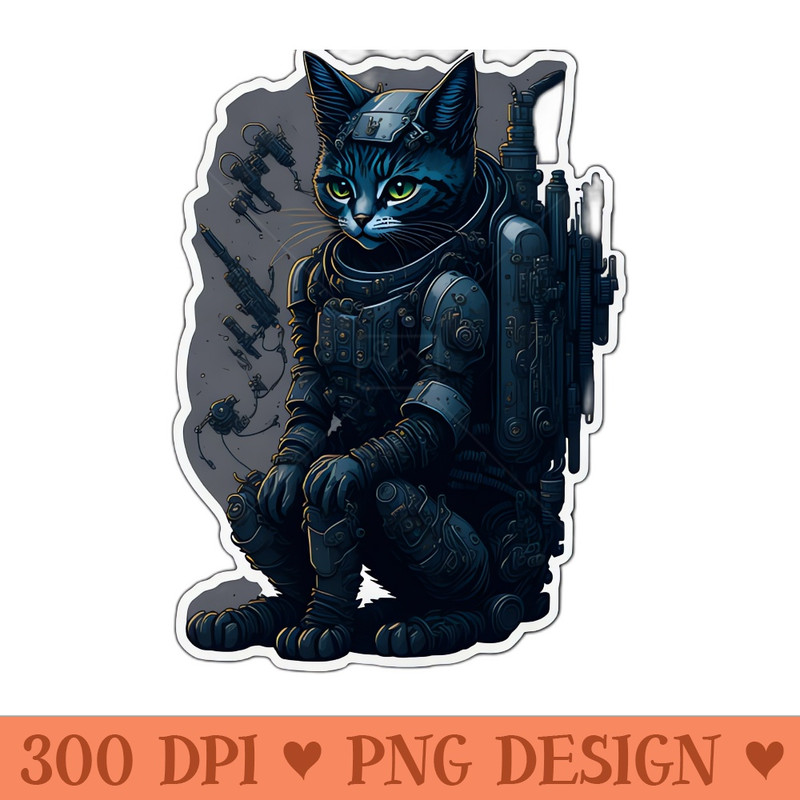 Mecha Cat011 - Digital PNG Art - Latest Updates