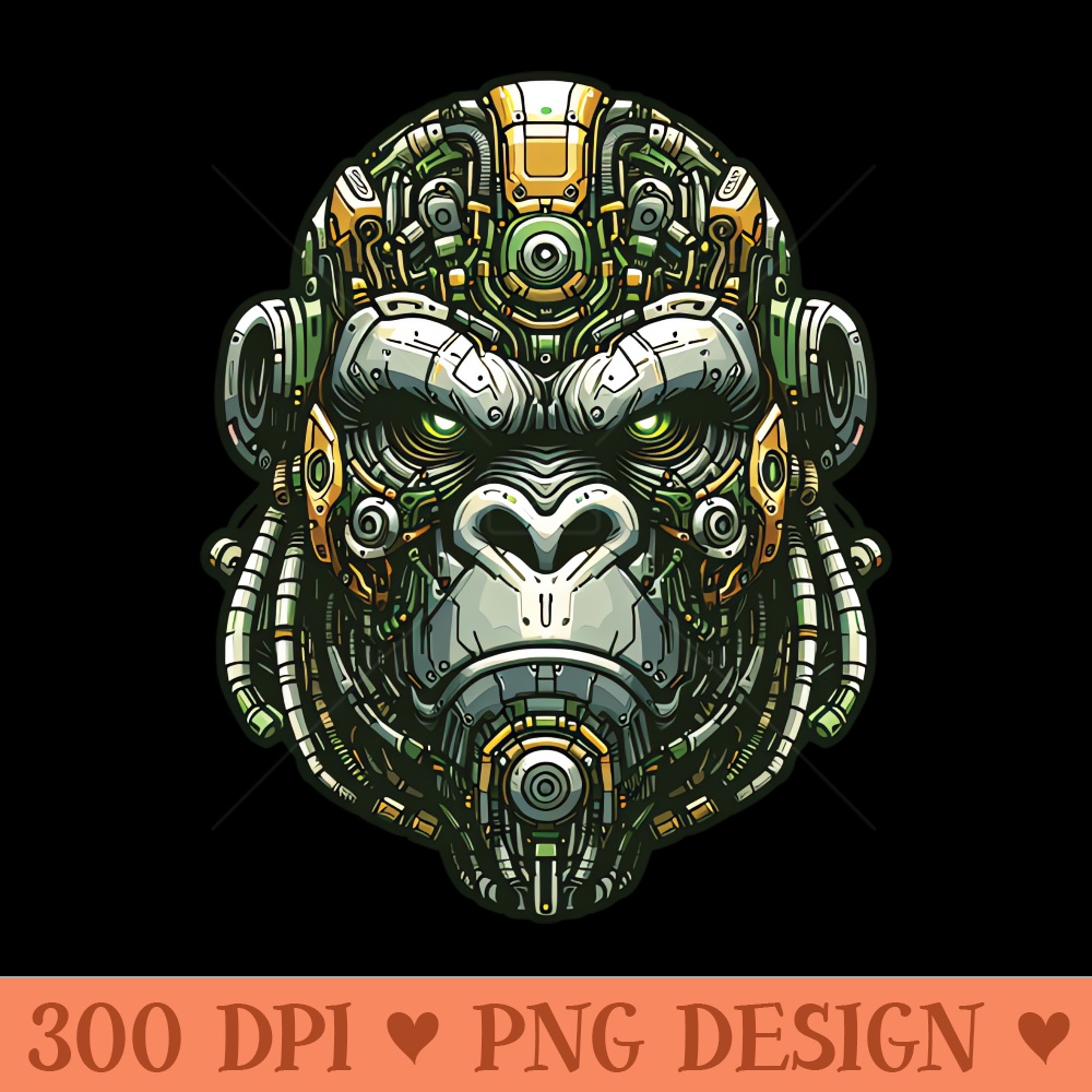 Mecha Apes S01 D41 - Instant PNG Download - Professional Design
