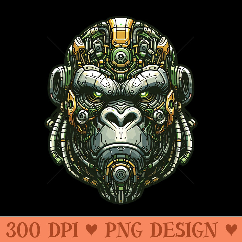 Mecha Apes S01 D41 - Instant PNG Download - Professional Design