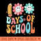 Groovy Happy 100Th Day Of School 100 Days Smarter - PNG Downloadable Art - Flexibility