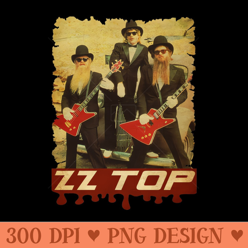 ZZ Top Vintage - PNG Download Bundle - Good Value