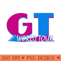 10 years of being awesome anime kawaii 10th birthday tie dye world tour bmx graphic - high quality png