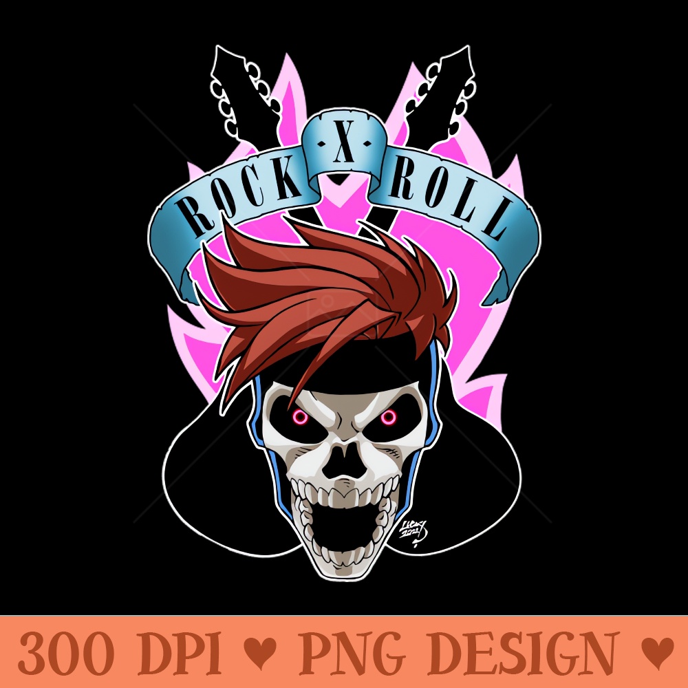 Rock X Roll Version - Instant PNG Download - Good Value