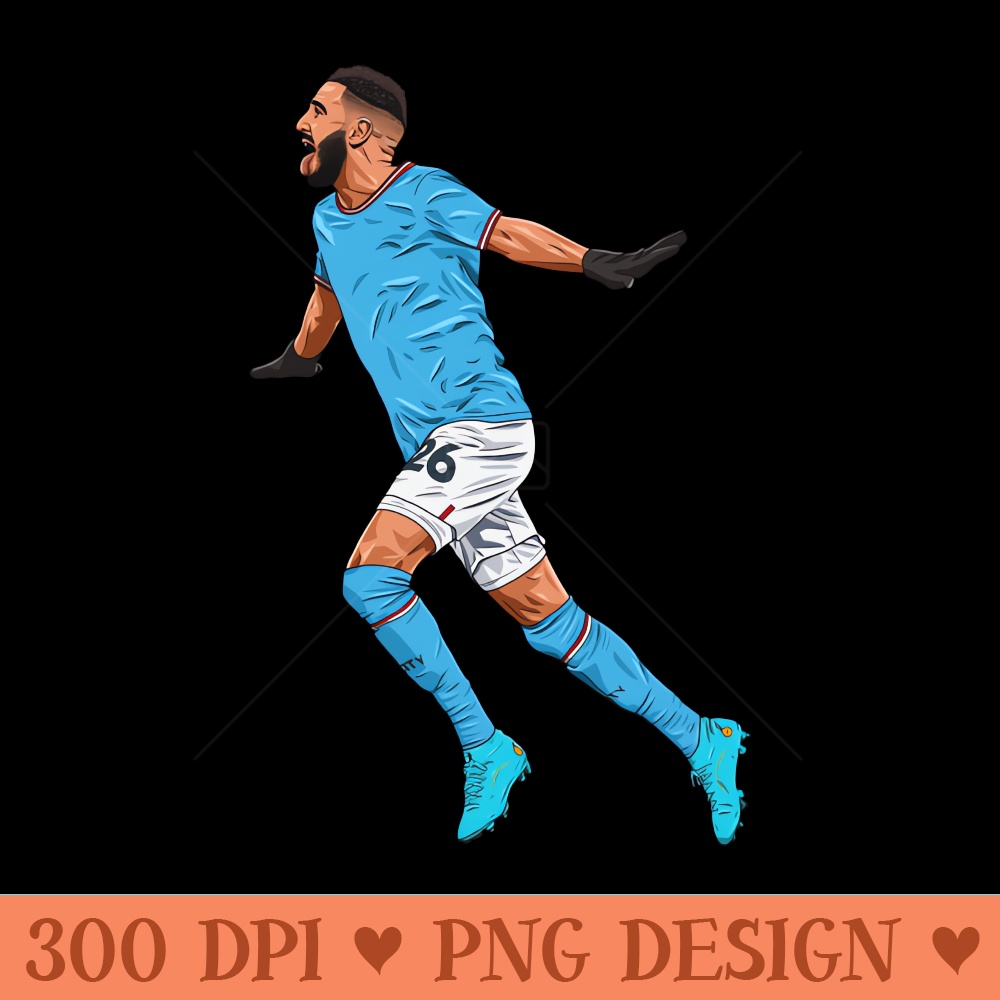 Riyad Mahrez - Digital PNG Graphics - Convenience
