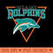 Retro Dolphins - Instant PNG Download - Popularity