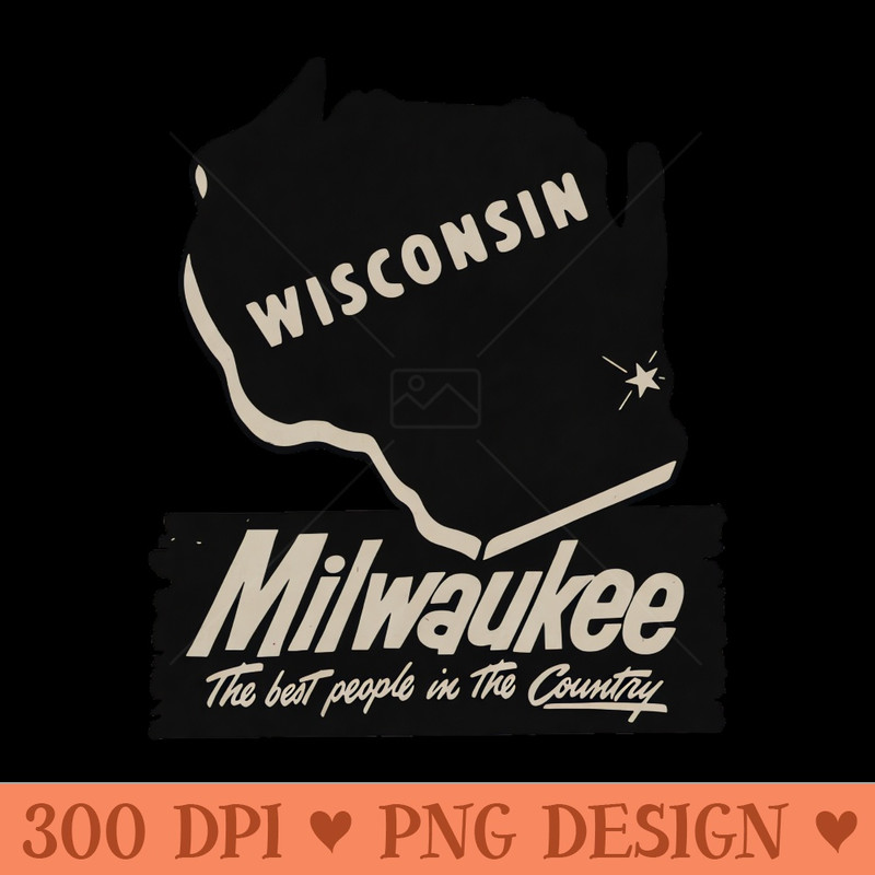 Vintage Milwaukee Wisconsin Love - PNG Artwork - Latest Updates
