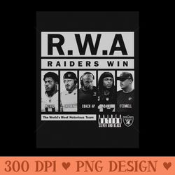 r.w.a raiders - png designs