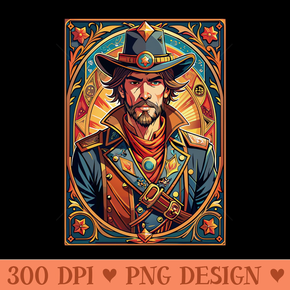 Cowboy tarot card - Free PNG Downloads - High Quality 300 DPI