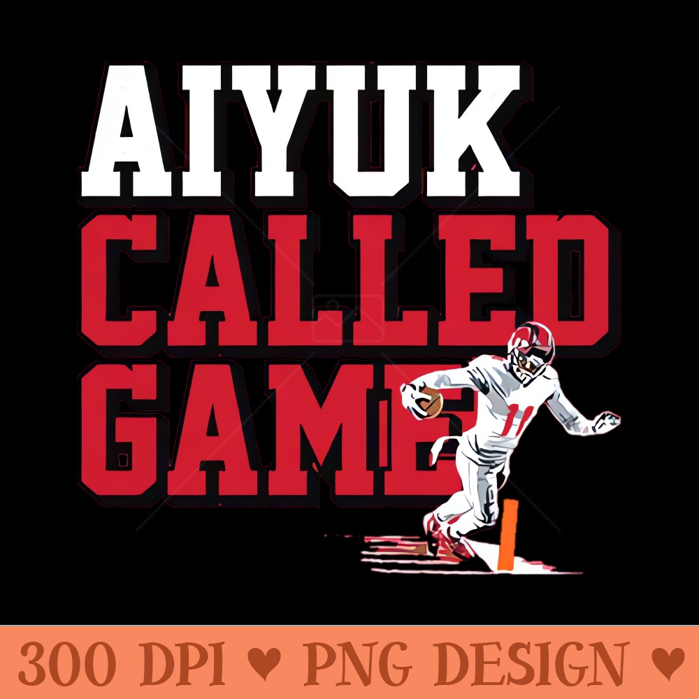 Brandon Aiyuk Called Game - Vector PNG Download - High Quality 300 DPI