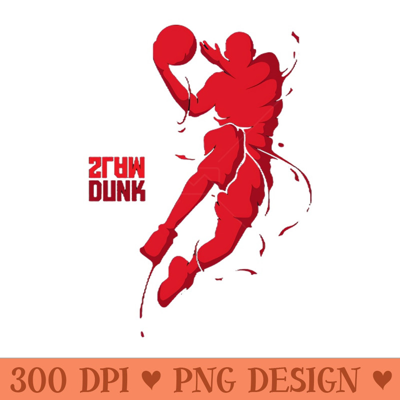 Red Slam Dunk Upside Down - PNG Download Library - Convenience