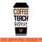 Coffee teach repeat - Instant PNG Download - Customer Support