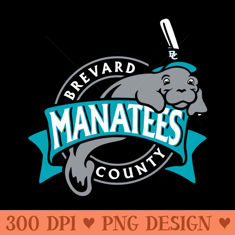 Brevard County Manatees - Digital PNG Art - Unique