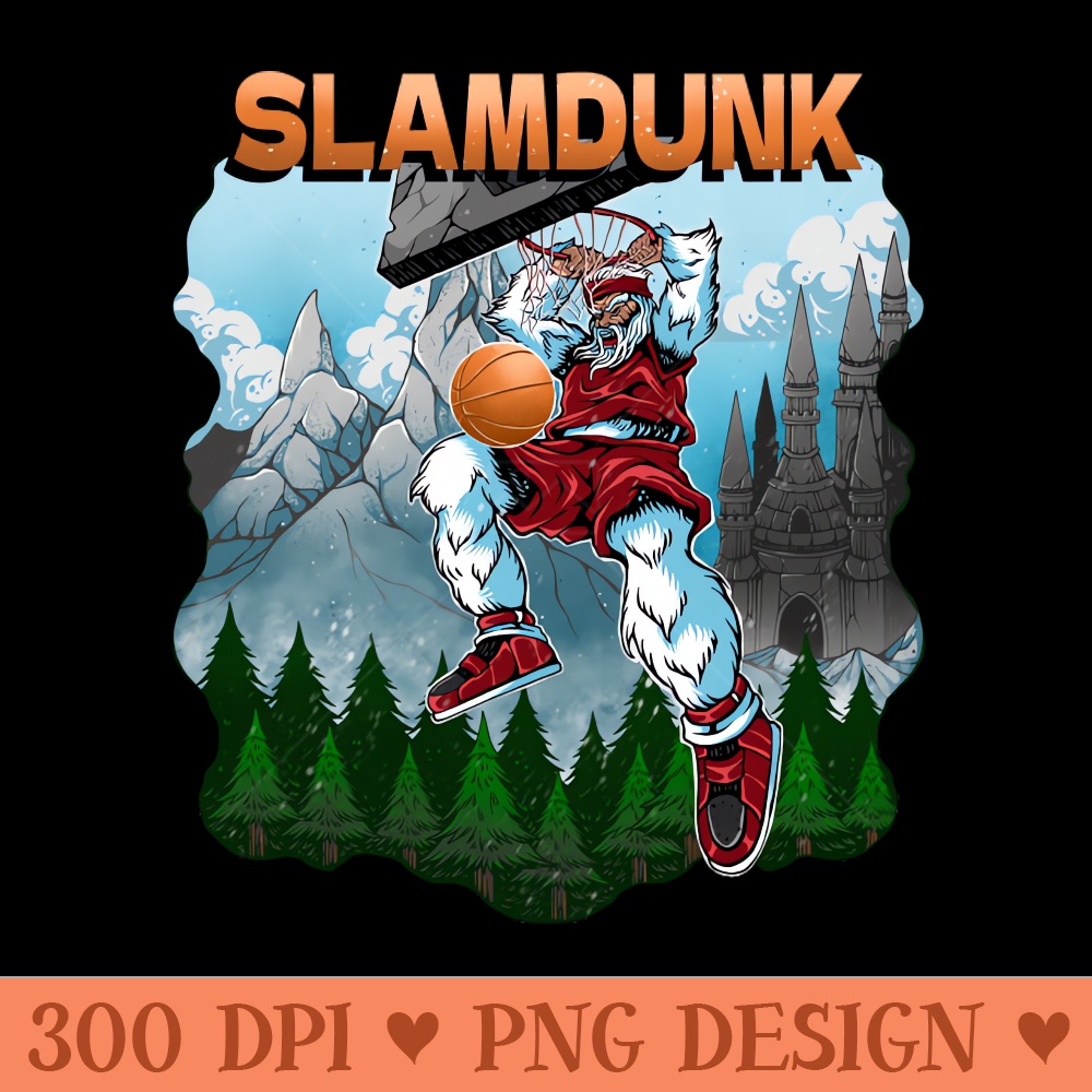 Slamdunk - Digital PNG Art - High Quality 300 DPI