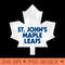 Defunct St Johns Maple Leafs Hockey Team - Digital PNG Graphics - Unique