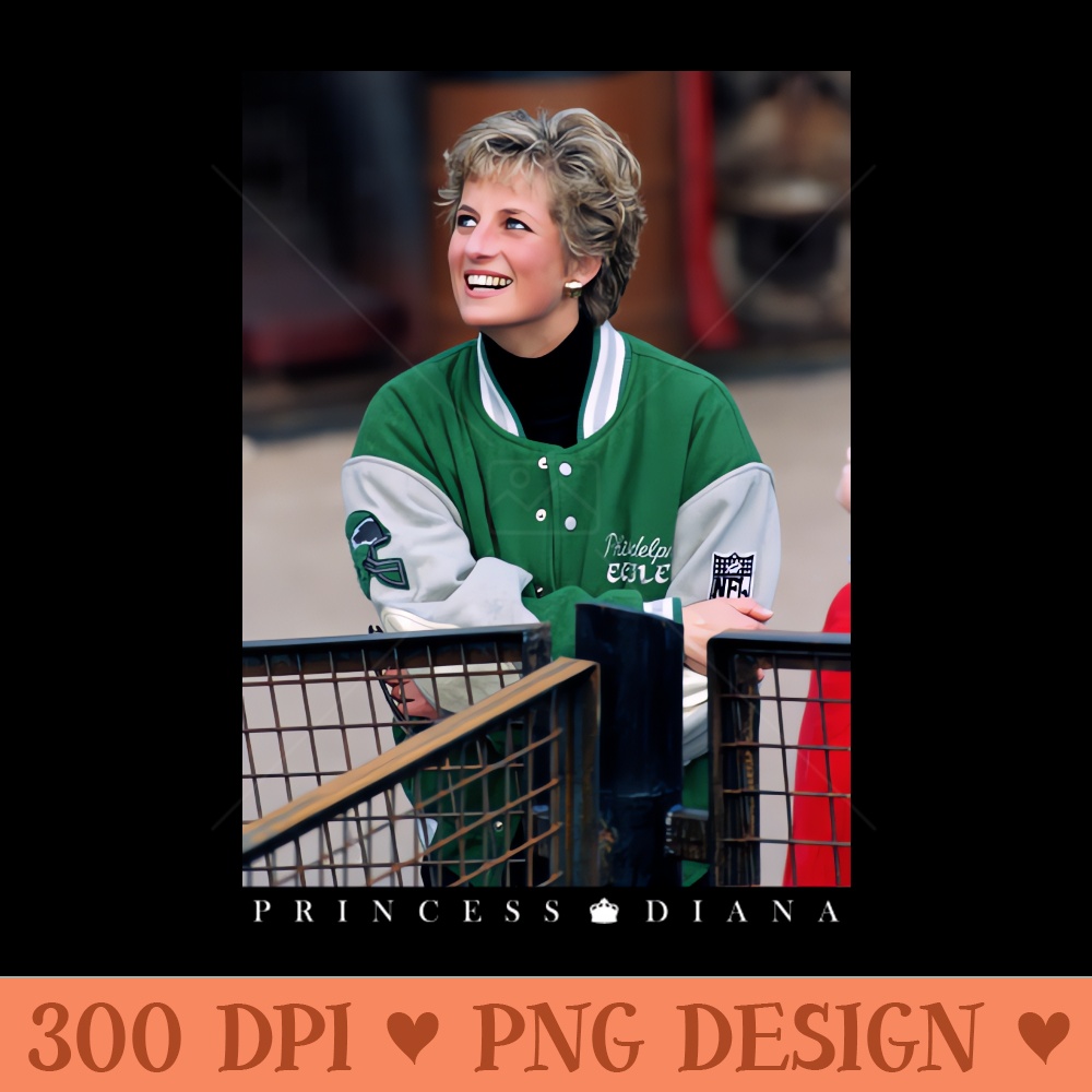 Princess Diana Eagles Jacket - PNG Downloadable Art - Flexibility