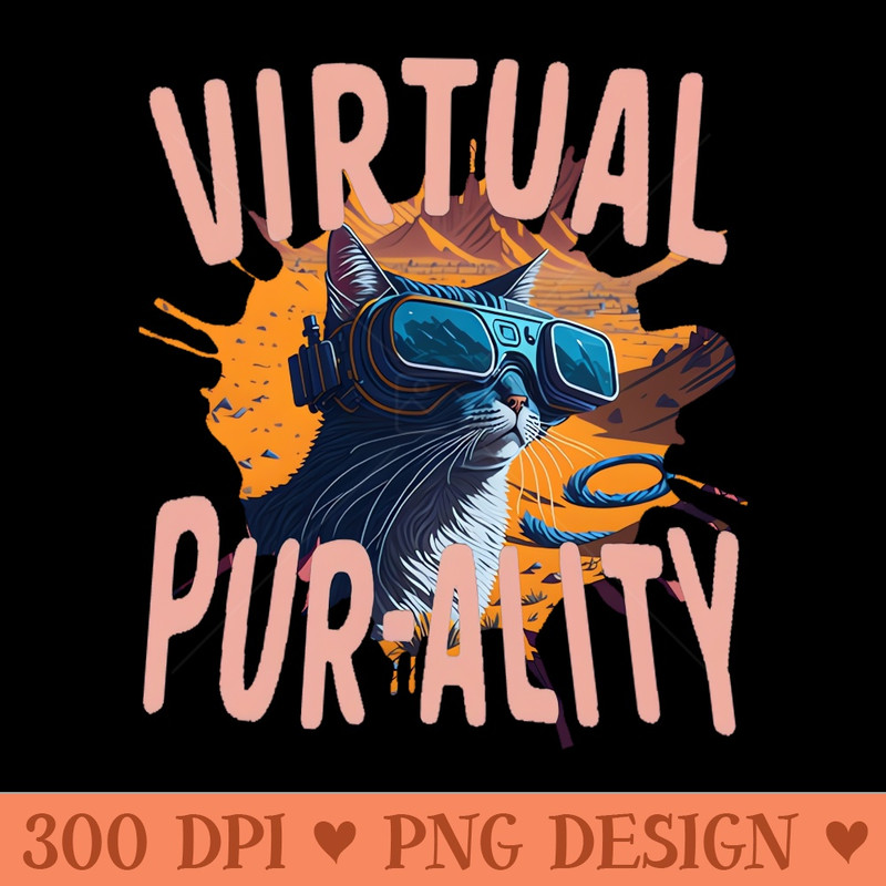 Virtual reality funny cat - PNG Download Store - Good Value