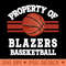 Proud Name Blazers Graphic Property Vintage Basketball - Sublimation PNG - Variety